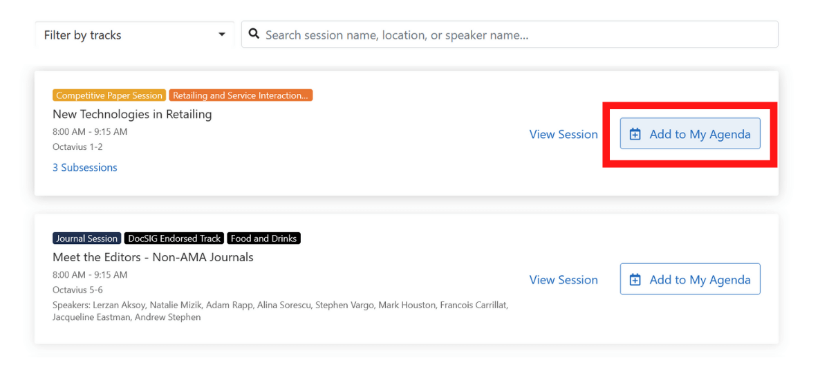 american marketing association personalized agenda