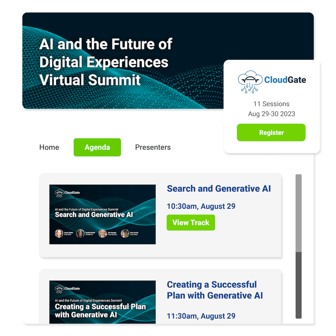 BrightTalk online webinar list