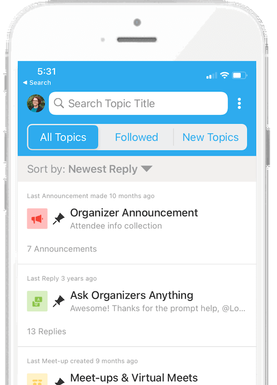 Whova Conference App for Attendee Engagement - Announcements, Polling, Surveys, Social Wall, Gamification, Community Board.