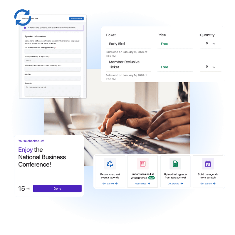 Webinar platform in Whova's MicroEvents