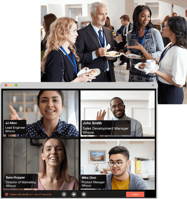 Enhance attendee networking at hybrid conferences