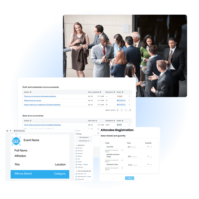 Whova's speaker form