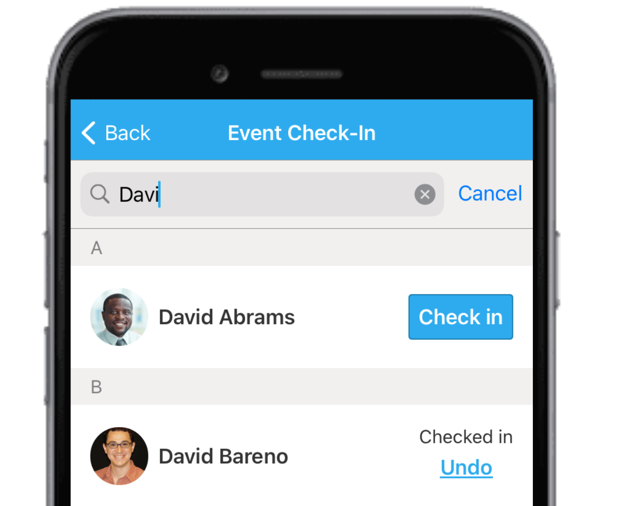 Search on App