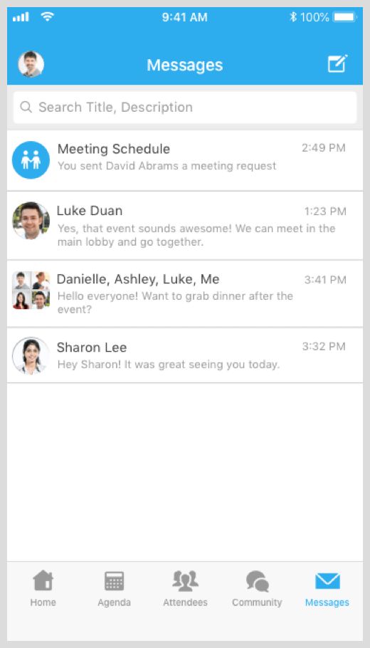 Whova's attendee messaging