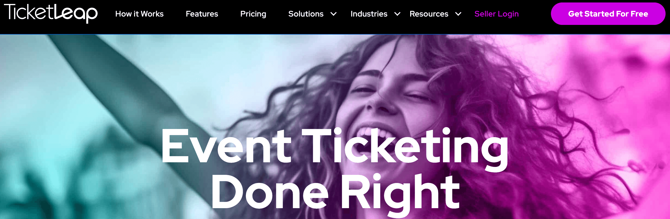 TicketLeap website