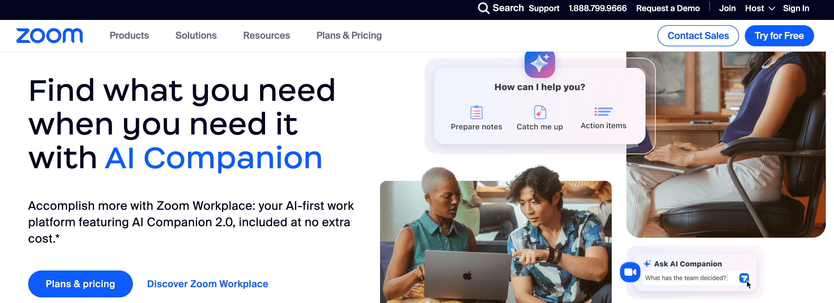 Zoom's website