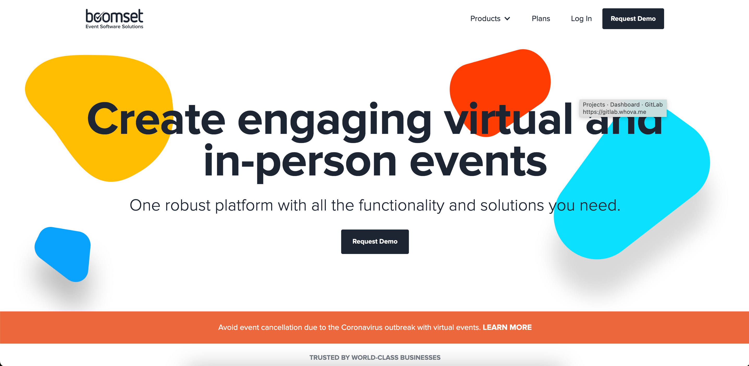 Boomset homepage