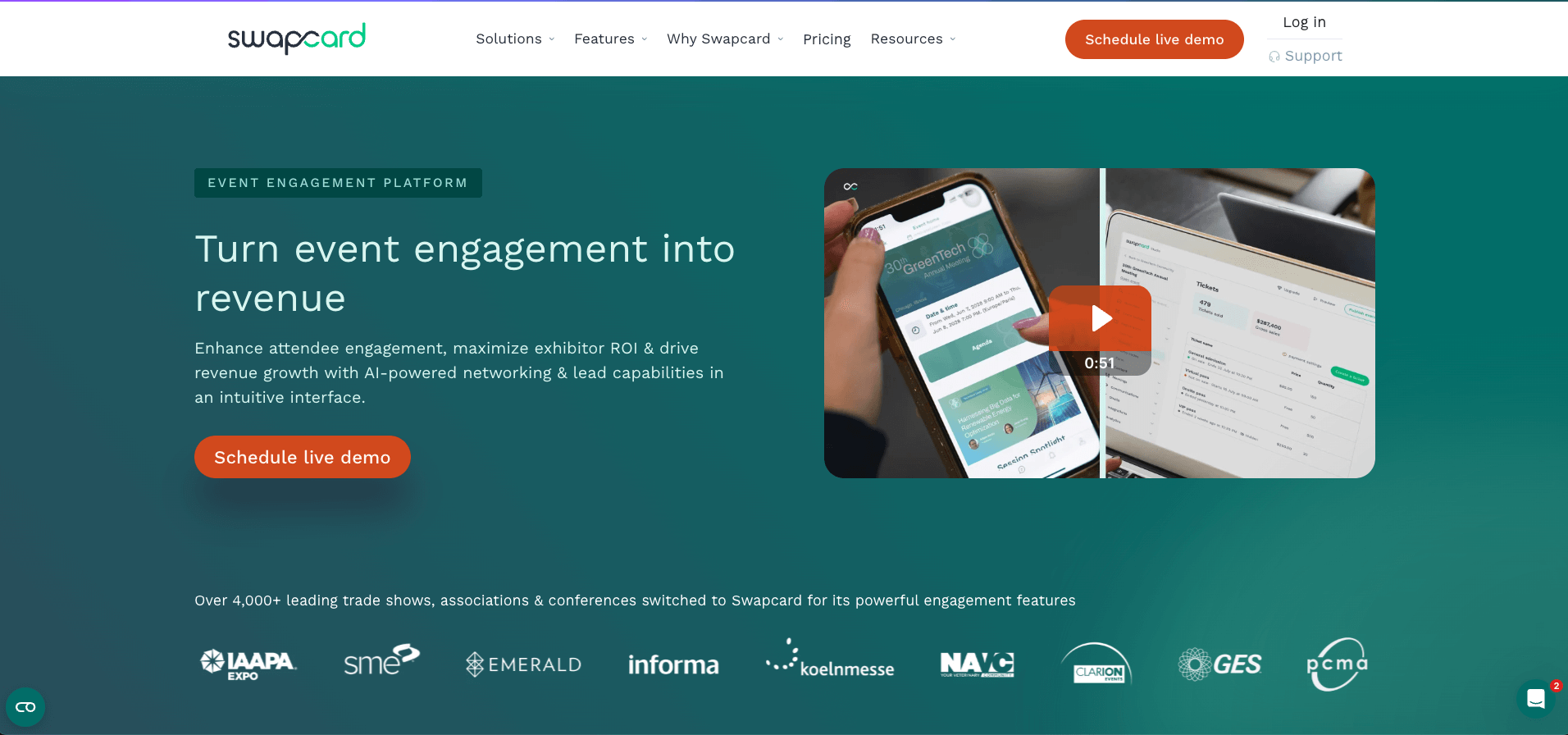 Swapcard website