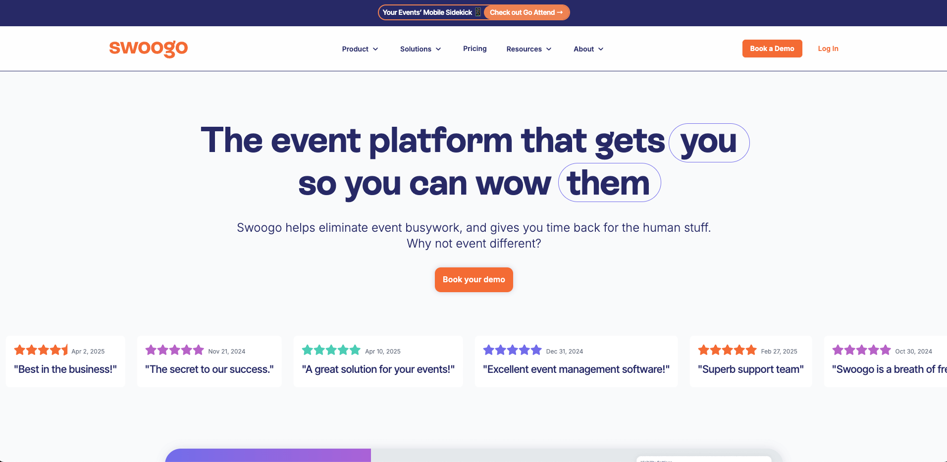 Swoogo website