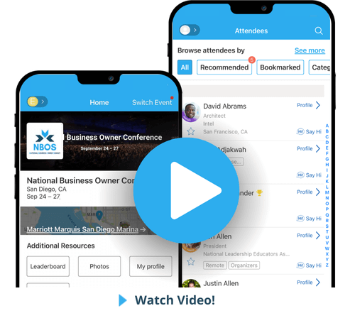 Whova event app for conferences